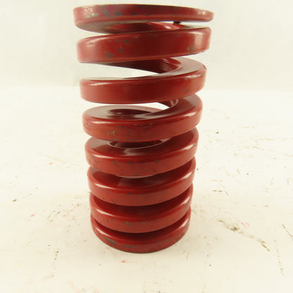 Red Die Spring 7/8" ID x 2" OD  0.300 Square Wire 3-1/2" Long