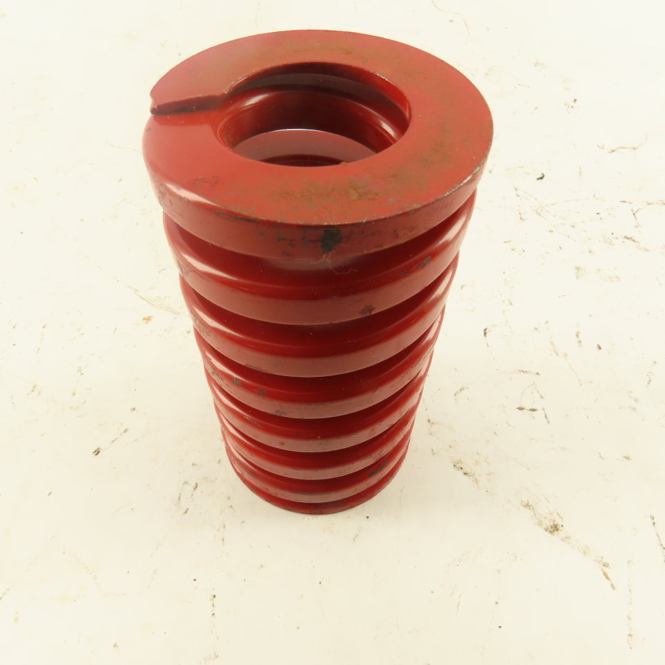 Red Die Spring 7/8" ID x 2" OD  0.300 Square Wire 3-1/2" Long
