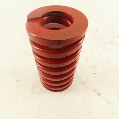 Red Die Spring 7/8" ID x 2" OD  0.300 Square Wire 3-1/2" Long