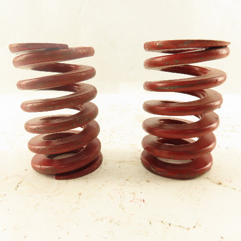 Red Die Spring 7/8" ID x 2" OD  0.250 Square Wire 3" Long Lot Of 2