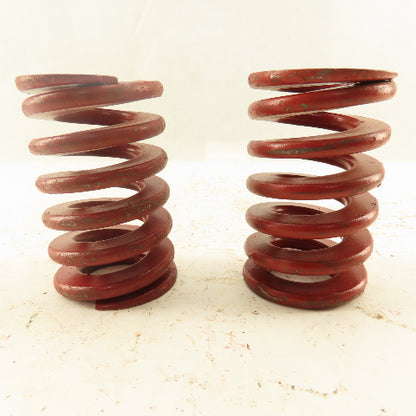 Red Die Spring 7/8" ID x 2" OD  0.250 Square Wire 3" Long Lot Of 2