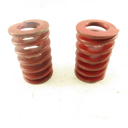 Red Die Spring 7/8" ID x 2" OD  0.250 Square Wire 3" Long Lot Of 2