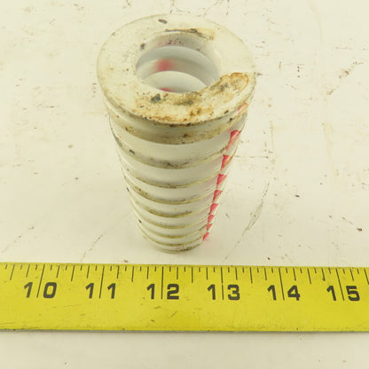 White Red Die Spring 5/8" ID x 1-1/2" OD  0.1825 Square Wire 3" Long