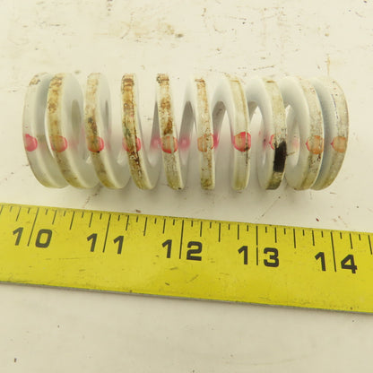 White Red Die Spring 5/8" ID x 1-1/2" OD  0.1825 Square Wire 3" Long