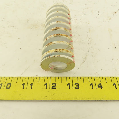 White Red Die Spring 5/8" ID x 1-1/2" OD  0.1825 Square Wire 3" Long