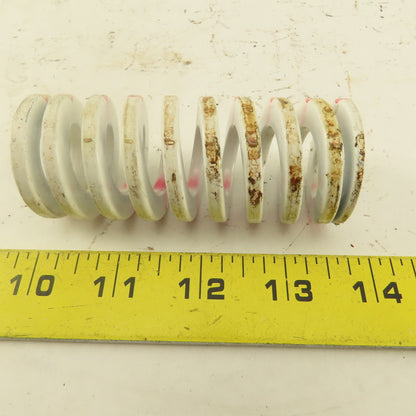 White Red Die Spring 5/8" ID x 1-1/2" OD  0.1825 Square Wire 3" Long