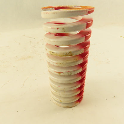 White Red Die Spring 7/8" ID x 2" OD  0.2195 Square Wire 4-1/2" Long