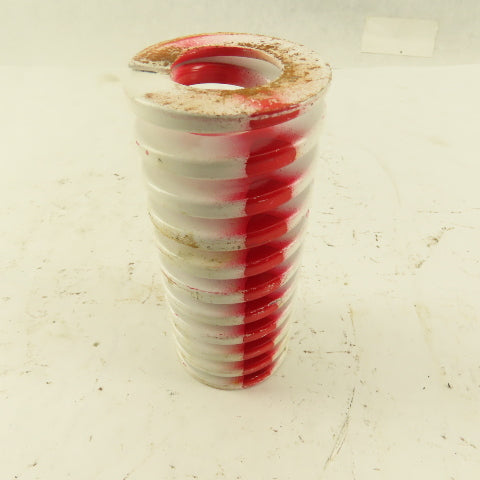White Red Die Spring 7/8" ID x 2" OD  0.2195 Square Wire 4-1/2" Long