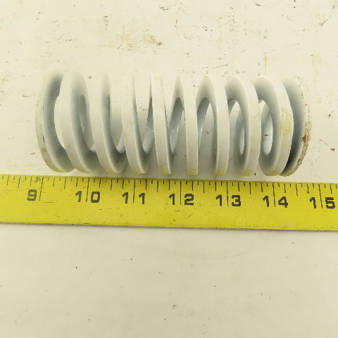 White Blue Die Spring 7/8" ID x 2" OD  0.1990 Square Wire 4-1/2" Long