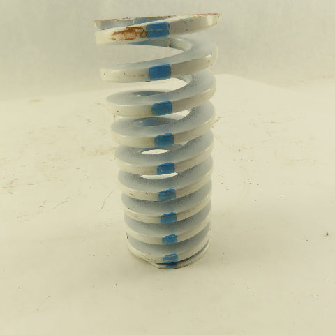 White Blue Die Spring 7/8" ID x 2" OD  0.1990 Square Wire 4-1/2" Long