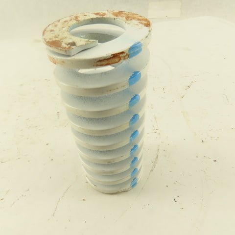 White Blue Die Spring 7/8" ID x 2" OD  0.1990 Square Wire 4-1/2" Long
