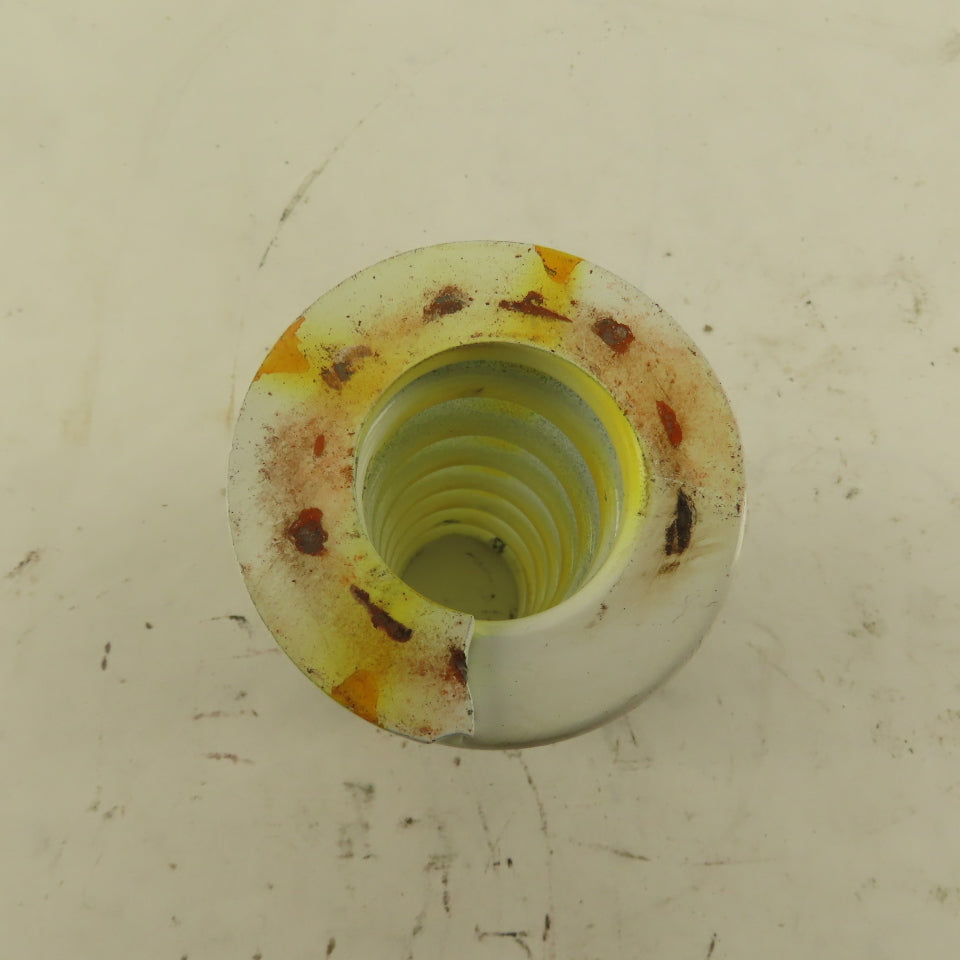 White Yellow Die Spring 7/8" ID x 2" OD  0.282 Square Wire 4" Long
