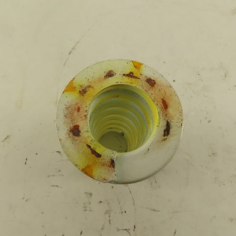 White Yellow Die Spring 7/8" ID x 2" OD  0.282 Square Wire 4" Long