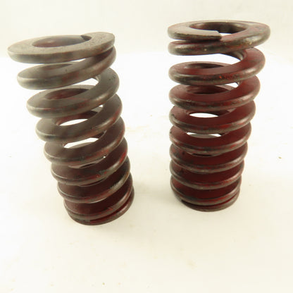 Red Die Spring 15/16" ID x 2" OD 0.250" Wire 4" OAL Lot Of 2