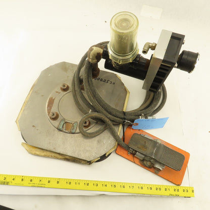 Strato-Vac 12" Square Neoprene Vacuum Cup PIAB Generator Air Switch Assembly