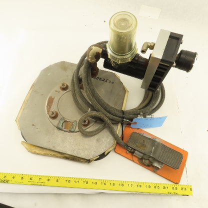 Strato-Vac 12" Square Neoprene Vacuum Cup PIAB Generator Air Switch Assembly