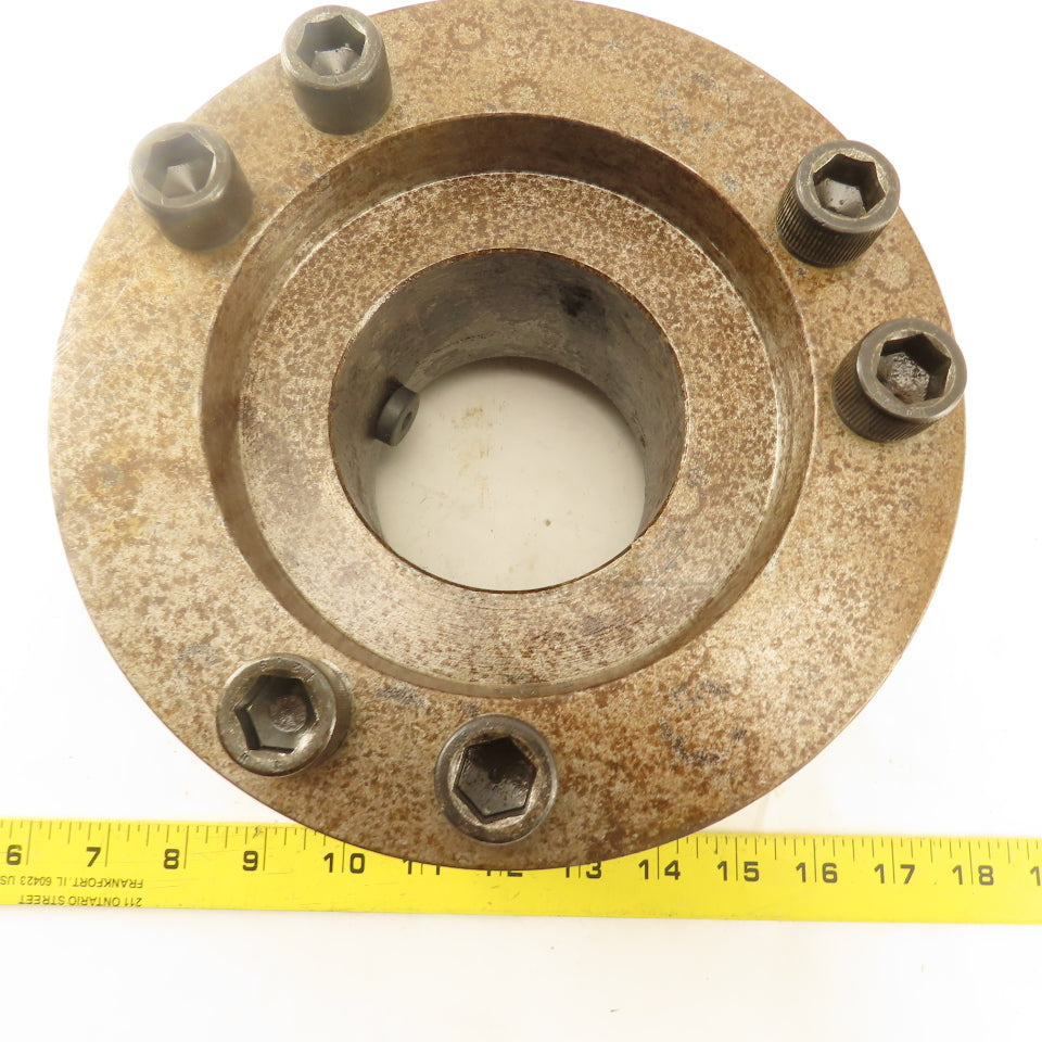 Mori Seiki SL 4 Spindle To Chuck Adapter For 8" Chuck 3-1/2" Thru Hole