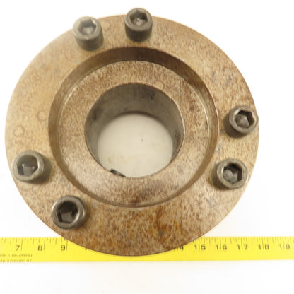 Mori Seiki SL 4 Spindle To Chuck Adapter For 8" Chuck 3-1/2" Thru Hole