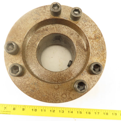 Mori Seiki SL 4 Spindle To Chuck Adapter For 8" Chuck 3-1/2" Thru Hole