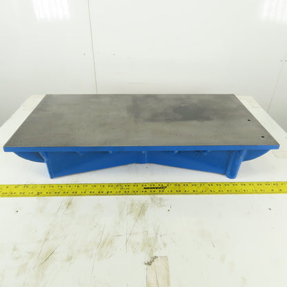 30" x 15" Cast Iron Webbed Miniature Layout Surface 5/8" Thick Ground Top