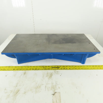 30" x 15" Cast Iron Webbed Miniature Layout Surface 5/8" Thick Ground Top