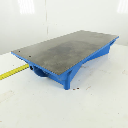 30" x 15" Cast Iron Webbed Miniature Layout Surface 5/8" Thick Ground Top