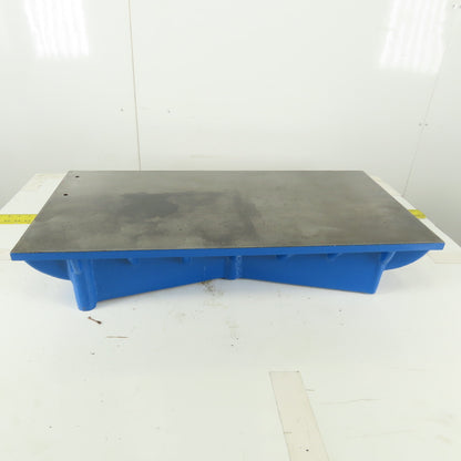 30" x 15" Cast Iron Webbed Miniature Layout Surface 5/8" Thick Ground Top