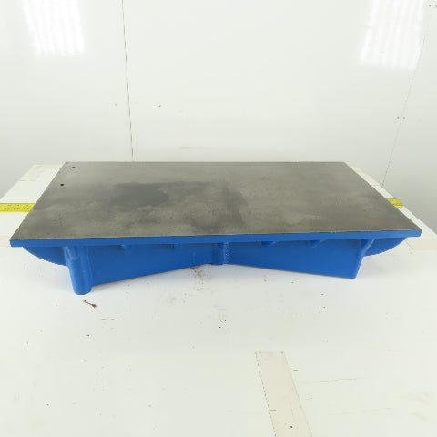 30" x 15" Cast Iron Webbed Miniature Layout Surface 5/8" Thick Ground Top