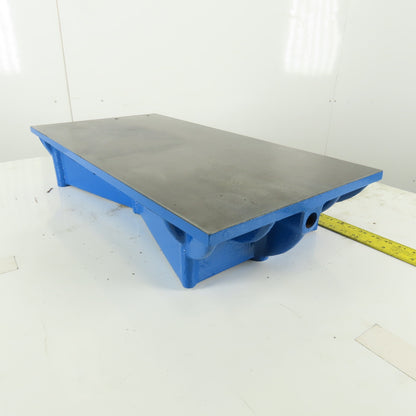 30" x 15" Cast Iron Webbed Miniature Layout Surface 5/8" Thick Ground Top