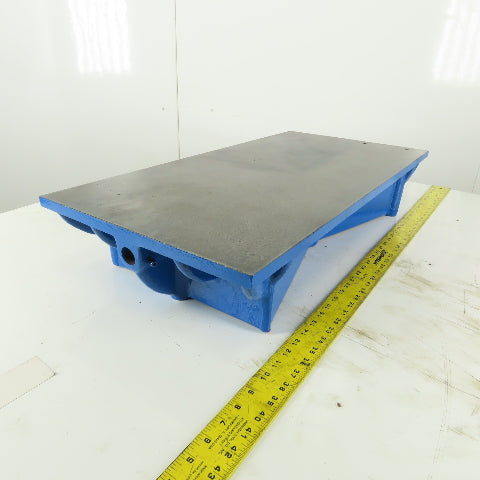 30" x 15" Cast Iron Webbed Miniature Layout Surface 5/8" Thick Ground Top
