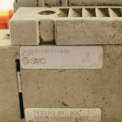 SMC SV2100-5FU SS5V2-16FD1-03B Solenoid Valve Bank Manifold 24 VDC