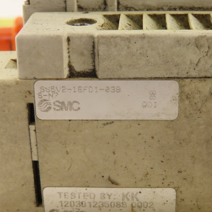 SMC SV2100-5FU SS5V2-16FD1-03B Solenoid Valve Bank Manifold 24 VDC