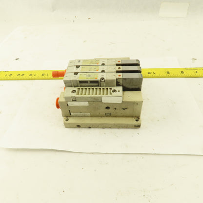 SMC SV2100-5FU SS5V2-16FD1-03B Solenoid Valve Bank Manifold 24 VDC