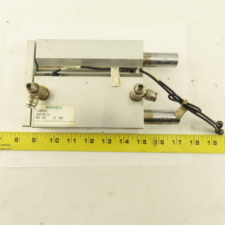 Numatics CGS032100L1ZCX 32mm Bore 100mm Stroke Non Rotating Guided Cylinder