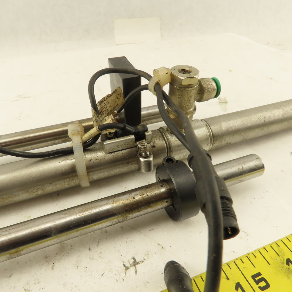 Numatics 3/4" Bore 8-1/2" And 5" Double Length Stroke Guided Cylinder