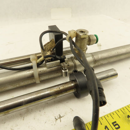 Numatics 3/4" Bore 8-1/2" And 5" Double Length Stroke Guided Cylinder