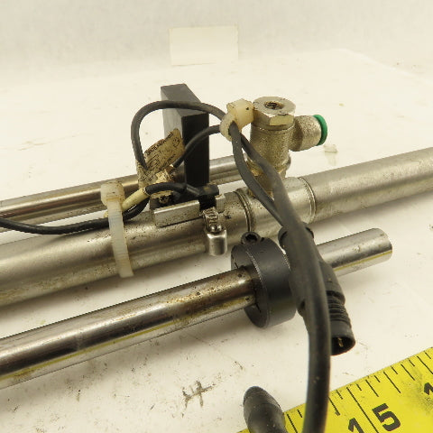 Numatics 3/4" Bore 8-1/2" And 5" Double Length Stroke Guided Cylinder