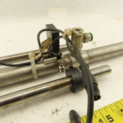 Numatics 3/4" Bore 8-1/2" And 5" Double Length Stroke Guided Cylinder