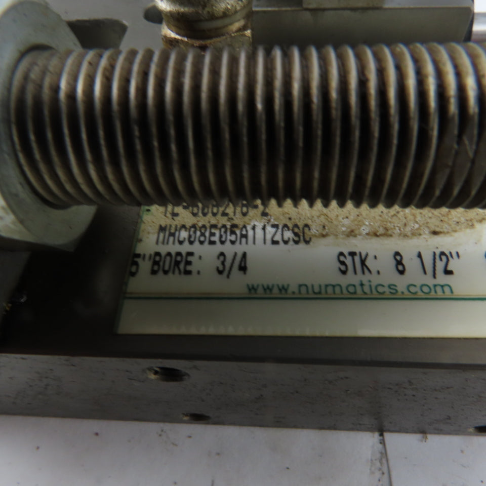Numatics 3/4" Bore 8-1/2" And 5" Double Length Stroke Guided Cylinder