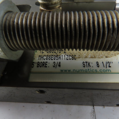 Numatics 3/4" Bore 8-1/2" And 5" Double Length Stroke Guided Cylinder