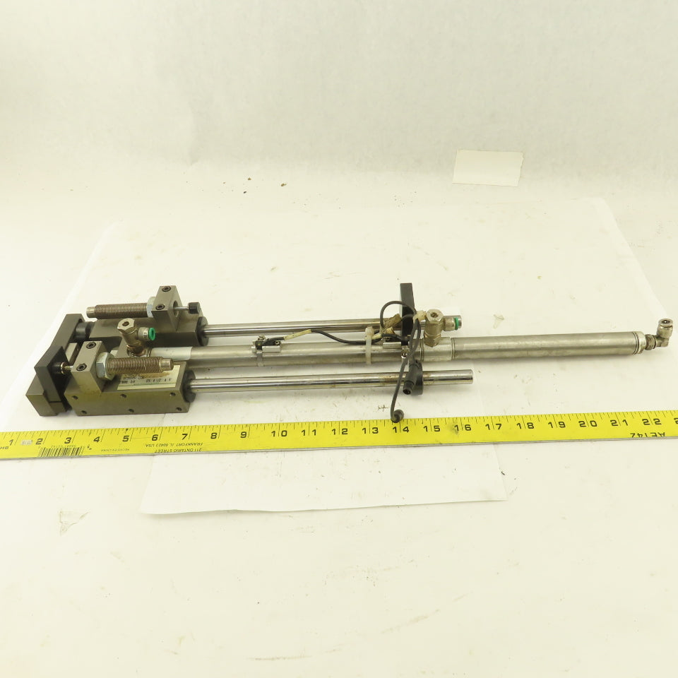 Numatics 3/4" Bore 8-1/2" And 5" Double Length Stroke Guided Cylinder