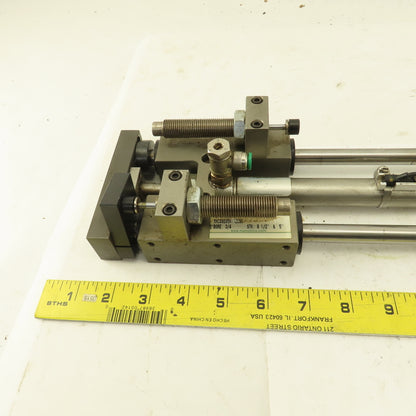 Numatics 3/4" Bore 8-1/2" And 5" Double Length Stroke Guided Cylinder