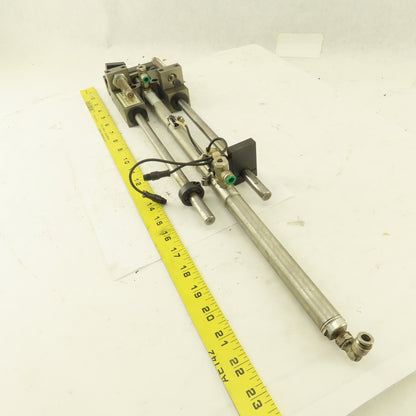 Numatics 3/4" Bore 8-1/2" And 5" Double Length Stroke Guided Cylinder