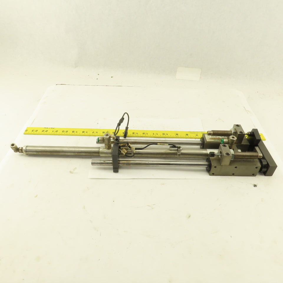 Numatics 3/4" Bore 8-1/2" And 5" Double Length Stroke Guided Cylinder