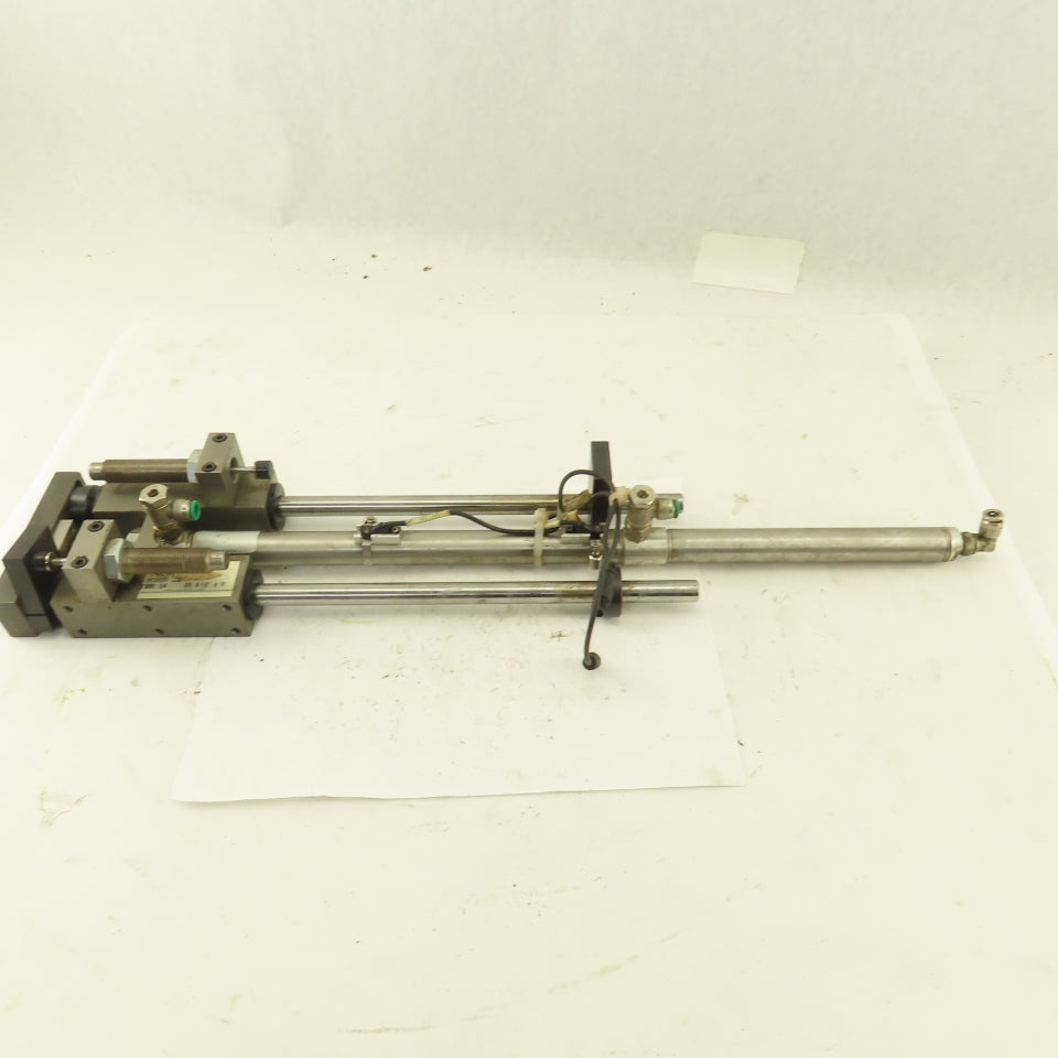 Numatics 3/4" Bore 8-1/2" And 5" Double Length Stroke Guided Cylinder