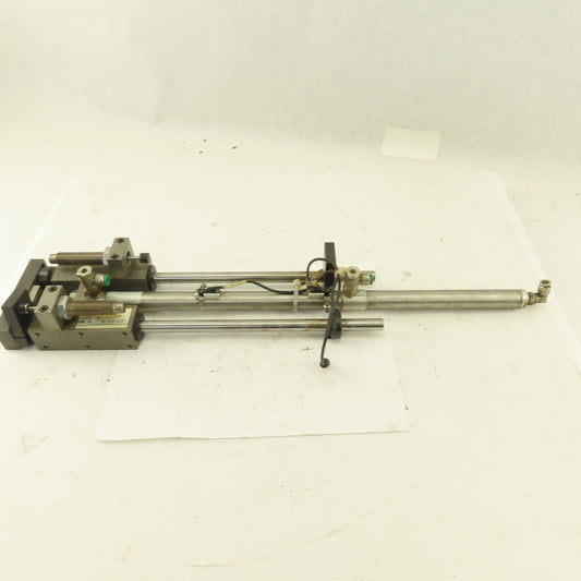 Numatics 3/4" Bore 8-1/2" And 5" Double Length Stroke Guided Cylinder