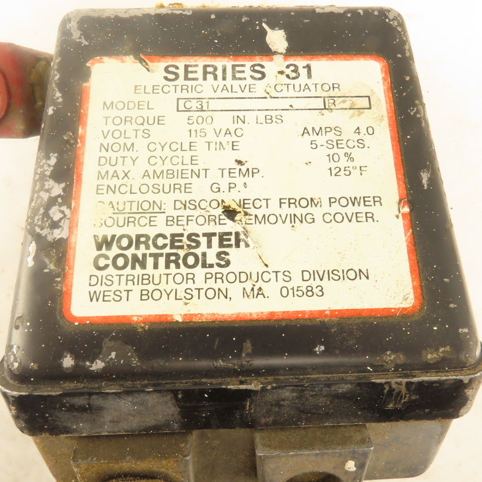 Worcester Controls C31 2" NPT Electric Valve Actuator 115V AC