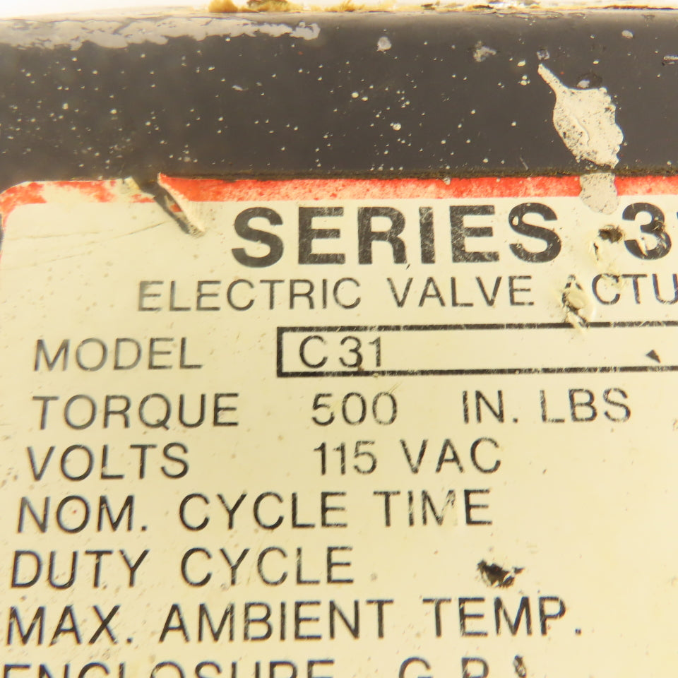 Worcester Controls C31 2" NPT Electric Valve Actuator 115V AC