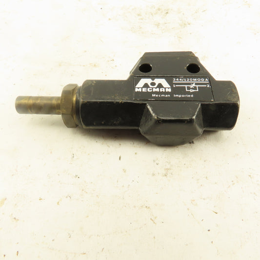 Mecman 344/120 MOD A Pneumatic Flow Control Check Valve 1/4 NPT