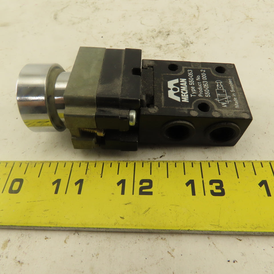 Mecman 550-053 2 Position Pneumatic Push Button Switch G1/8